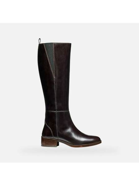 Geox Dunkelbraune Damen Stiefeletten Geox Camexia