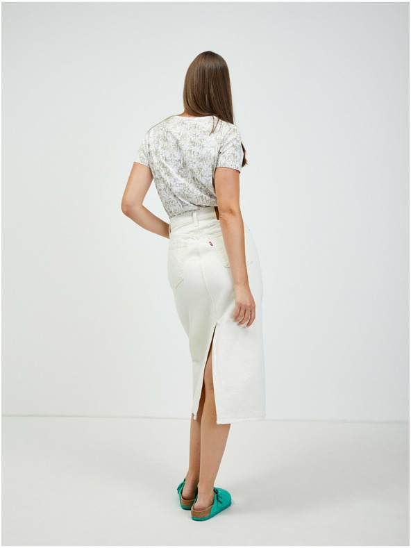 Orsay Weiß-beiges T-Shirt mit Tiermuster ORSAY