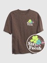 GAP Kinder T-Shirt mit Stay Fresh Aufdruck GAP