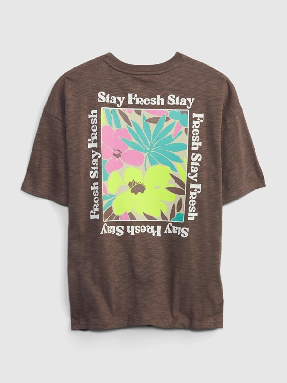 GAP Kinder T-Shirt mit Stay Fresh Aufdruck GAP
