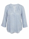Orsay Hellblaue gemusterte Damenbluse ORSAY