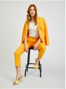 Orsay Orangefarbene Damen-Cropped-Hose mit Gürtel ORSAY