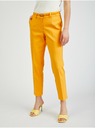 Orsay Orangefarbene Damen-Cropped-Hose mit Gürtel ORSAY