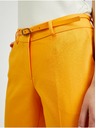 Orsay Orangefarbene Damen-Cropped-Hose mit Gürtel ORSAY