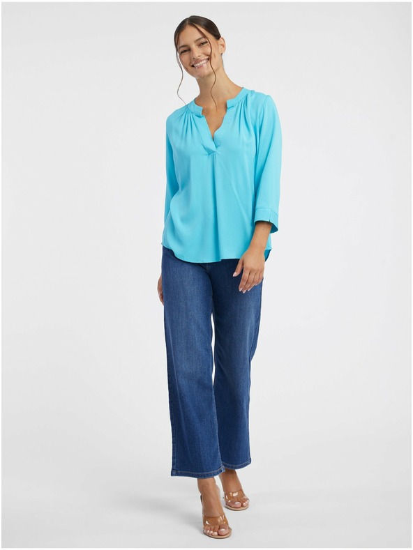 Orsay Türkisfarbene Damenbluse ORSAY