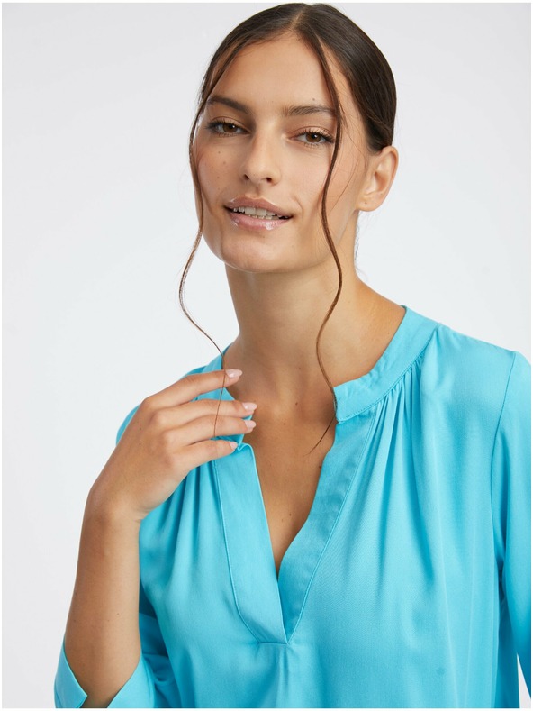 Orsay Türkisfarbene Damenbluse ORSAY