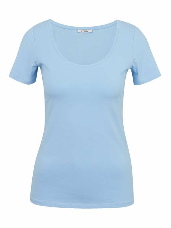 Orsay Hellblaues Basic-T-Shirt ORSAY