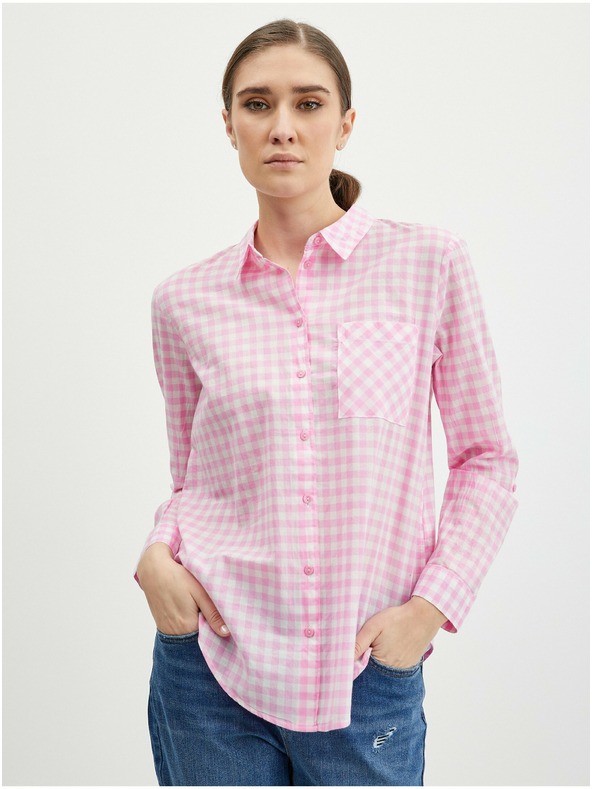 Orsay Hellrosa kariertes Damenhemd von ORSAY