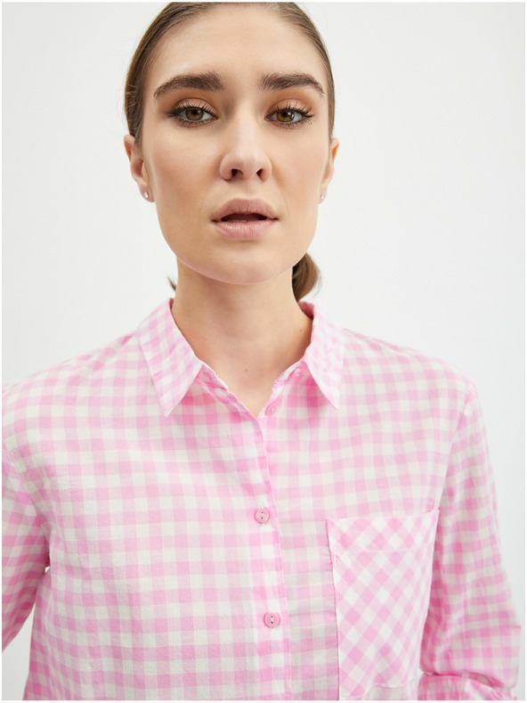 Orsay Hellrosa kariertes Damenhemd von ORSAY