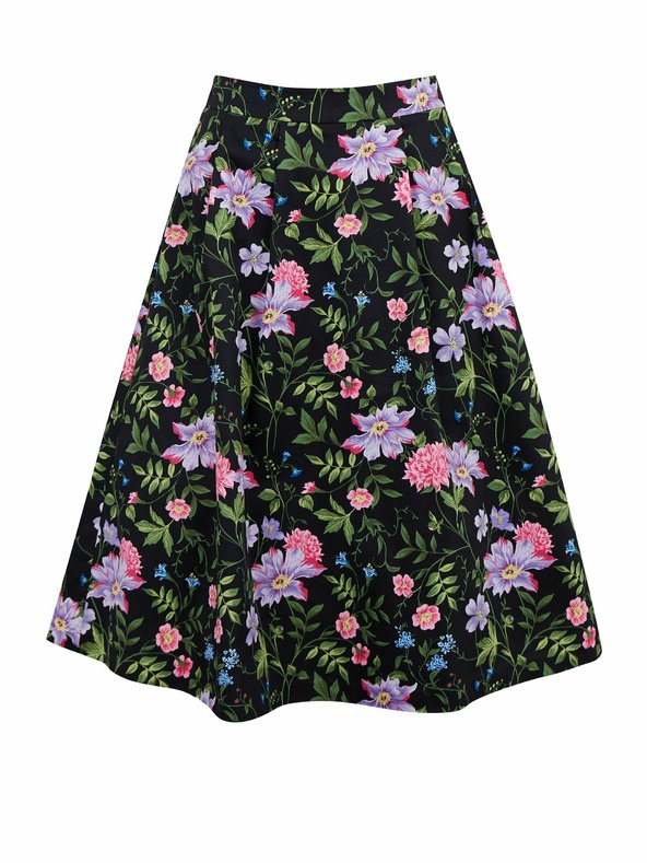 Orsay Schwarzer geblümter Damenrock ORSAY