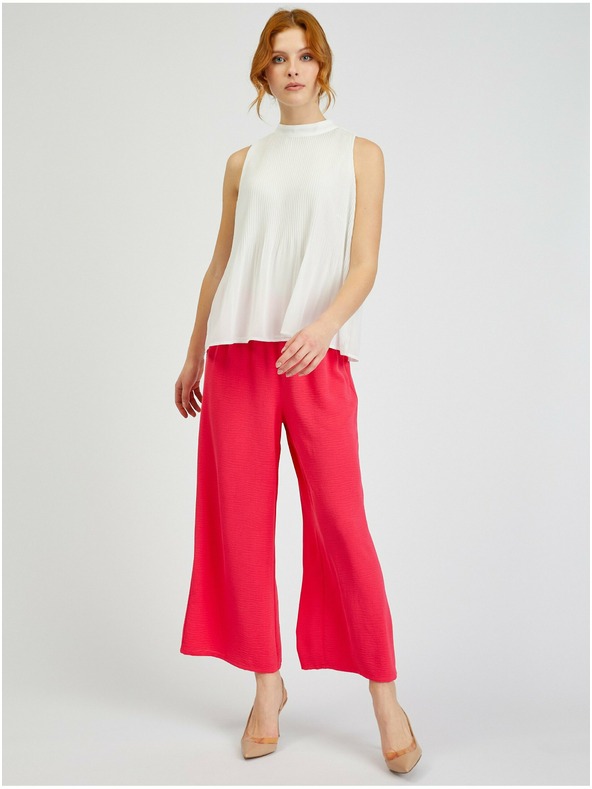 Orsay Weiße Damen-Faltenbluse ORSAY