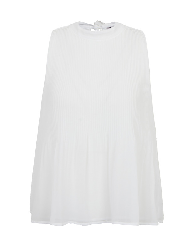 Orsay Weiße Damen-Faltenbluse ORSAY