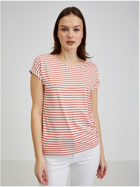 Orsay Rot-weiß gestreiftes Damen T-Shirt ORSAY