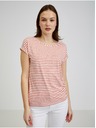 Orsay Rot-weiß gestreiftes Damen T-Shirt ORSAY