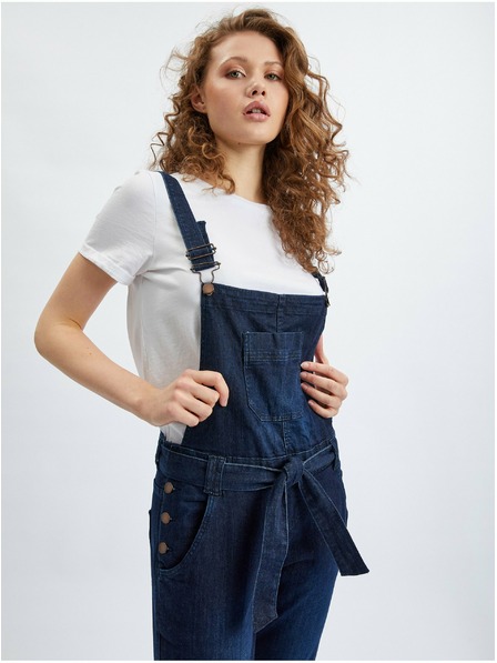 Orsay Dunkelblaue Slim Fit Damenjeans mit Lack ORSAY