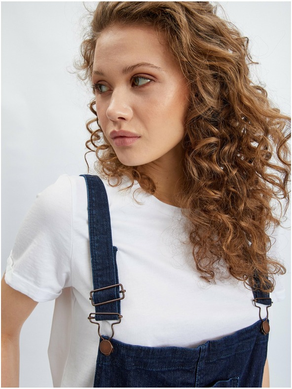 Orsay Dunkelblaue Slim Fit Damenjeans mit Lack ORSAY