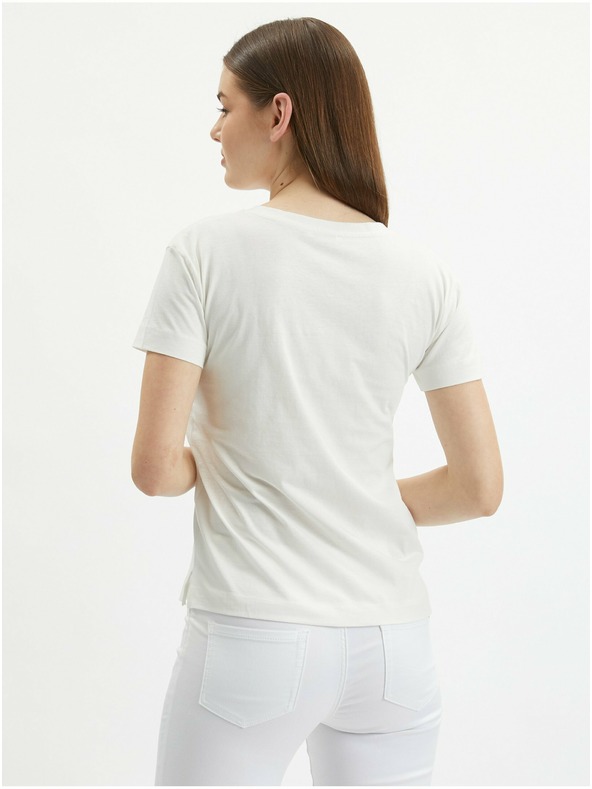 Orsay Cremefarbenes Damen-T-Shirt ORSAY