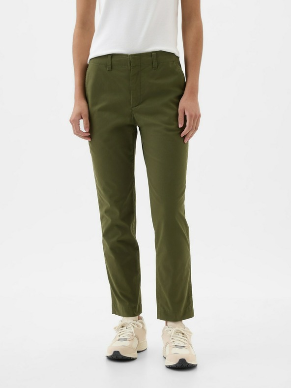 GAP Hose Mid Rise Downtown Khaki mit Taschen GAP