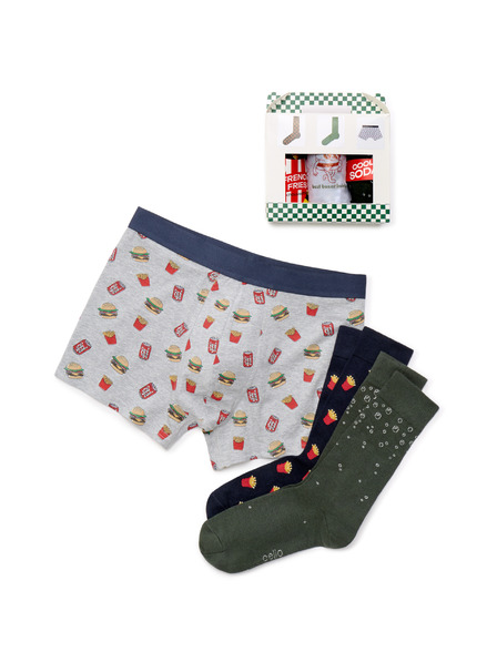 Celio Geschenkbox Unterwäsche Fast Food