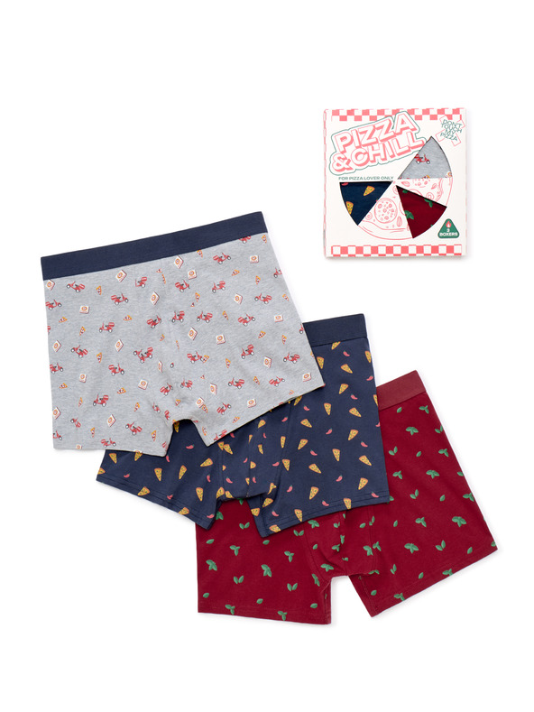 Celio Geschenkbox Boxershorts Pizza