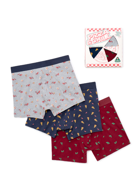 Celio Geschenkbox Boxershorts Pizza