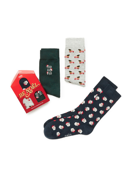 Celio Weihnachtsverpackung Socken Weihnachtsmann