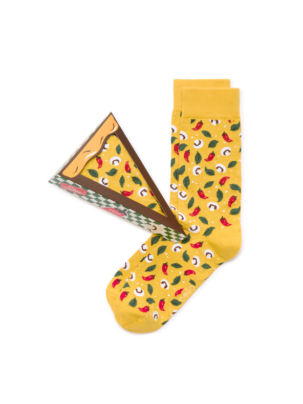 Celio Geschenkbox Socken Pizza