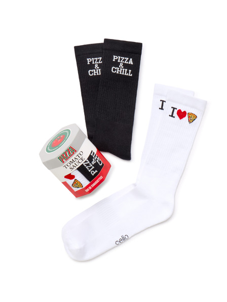 Celio Geschenkbox Socken Pizza