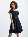 Orsay Dunkelblaues Damenkleid mit Gürtel ORSAY