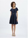 Orsay Dunkelblaues Damenkleid mit Gürtel ORSAY