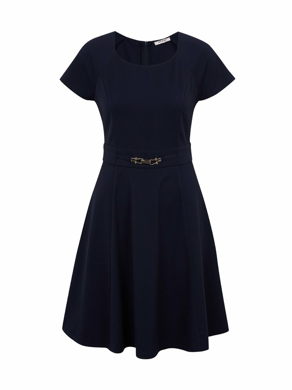 Orsay Dunkelblaues Damenkleid mit Gürtel ORSAY