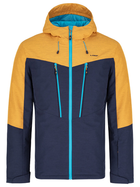 Loap Blaue und gelbe Herren-Skijacke LOAP Lawrence