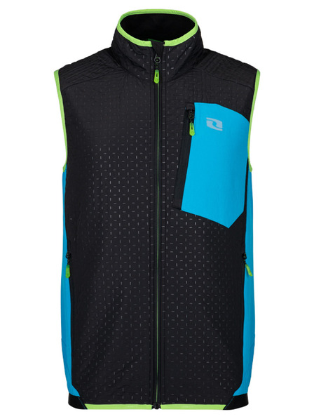 Loap Schwarze und blaue Herrenweste LOAP UXLER