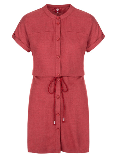 Loap Rotes Damen-Sommerkleid LOAP NELLA