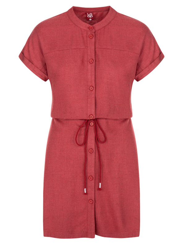 Loap Rotes Damen-Sommerkleid LOAP NELLA