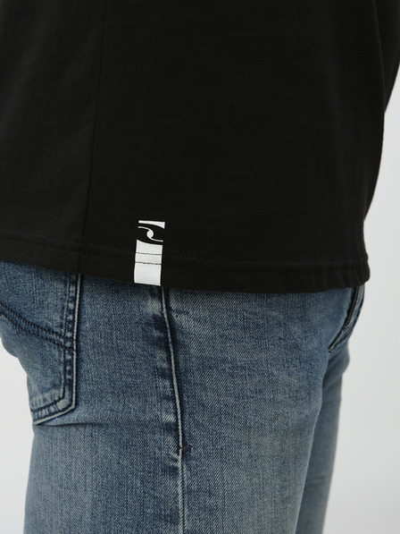 Loap Schwarzes Herren-T-Shirt mit LOAP BRED-Aufdruck