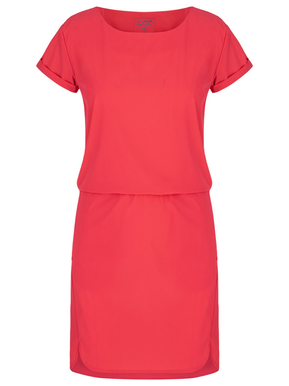 Loap Dunkelrosa Damen-Sommerkleid LOAP UBULINA