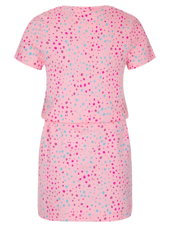 Loap Rosa gemustertes Mädchenkleid LOAP BESNA