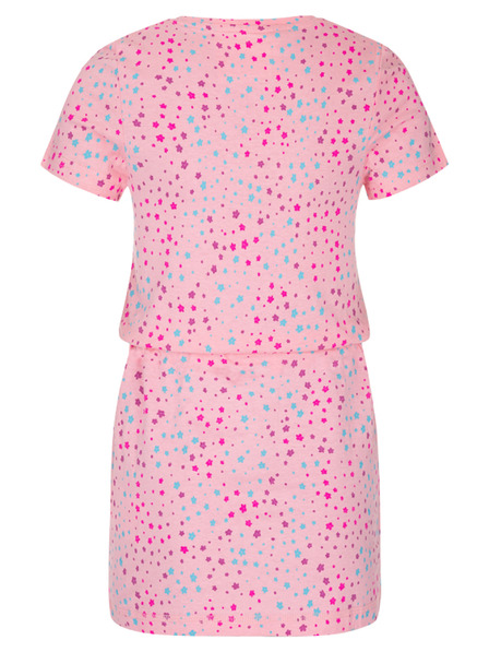 Loap Rosa gemustertes Mädchenkleid LOAP BESNA