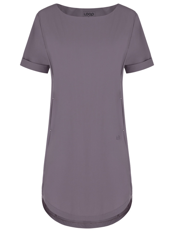 Loap LOAP Ubakala graues Damenkleid