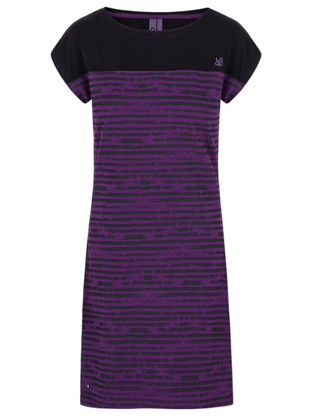 Loap Schwarz-lila Damen-Kleid LOAP Abyss