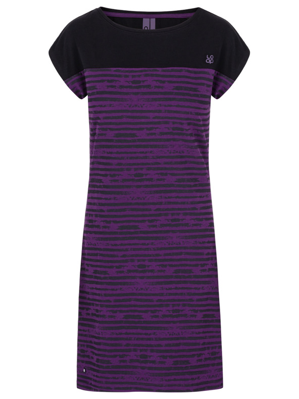 Loap Schwarz-lila Damen-Kleid LOAP Abyss