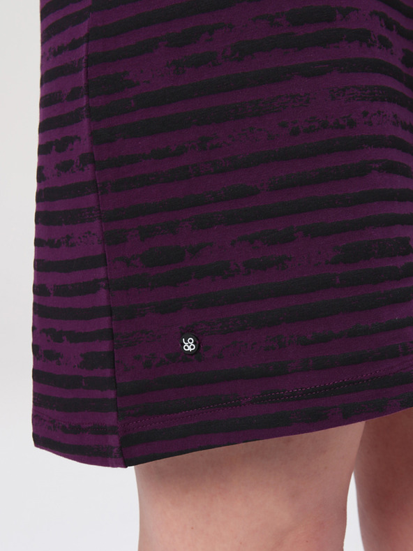 Loap Schwarz-lila Damen-Kleid LOAP Abyss