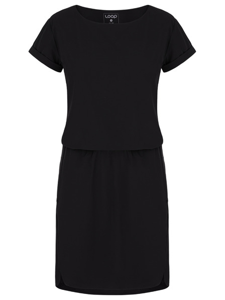 Loap Schwarzes Damenkleid LOAP Ubulina