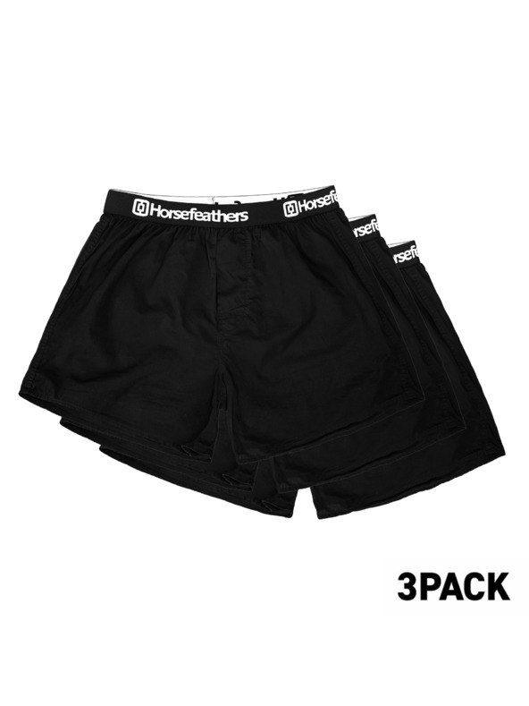 Horsefeathers Herren Boxershorts Schwarz 3P HorsefeathersHorsefeathers