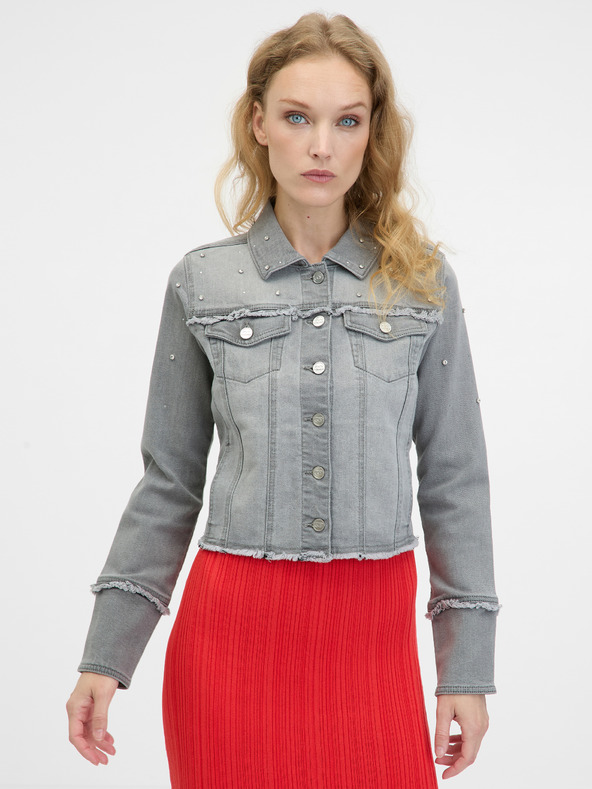 Orsay Graue Damen-Jeansjacke ORSAY