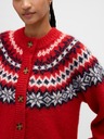 GAP Oversize Strickjacke Fair Isle mit Wollanteil GAP