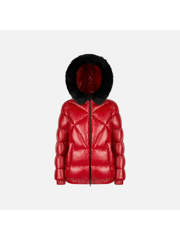 Geox Rote Damen-Daunenjacke Geox Backsie