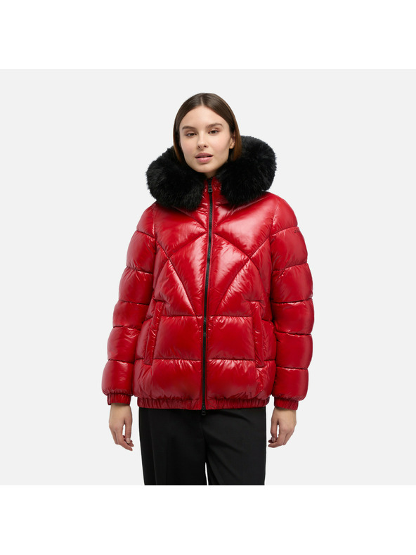 Geox Rote Damen-Daunenjacke Geox Backsie