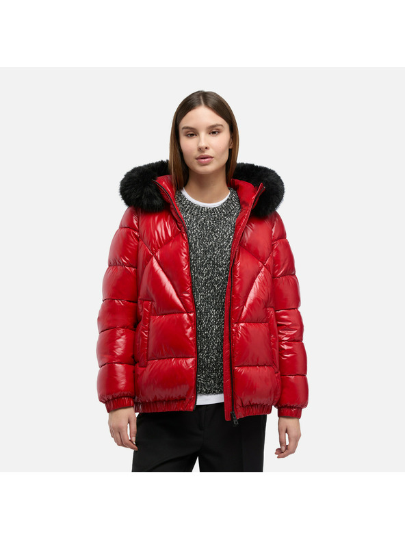 Geox Rote Damen-Daunenjacke Geox Backsie